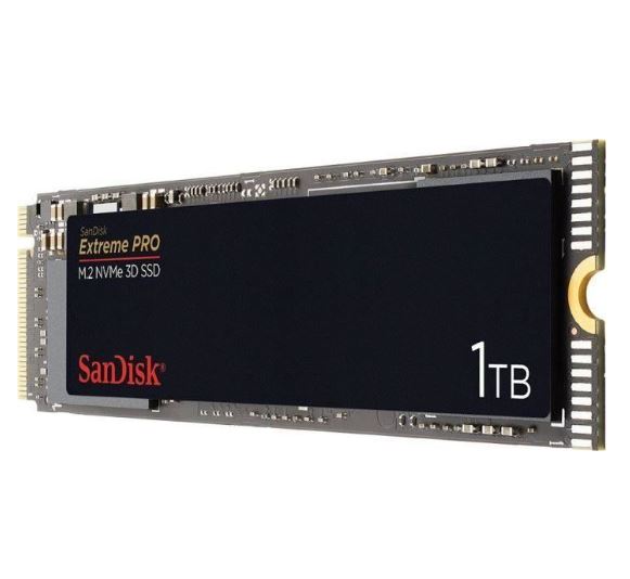 Bild zu Sandisk Extreme PRO M.2 NVMe 3D interne SSD 1TB ( R 3400 MB/s, W 2500 MB/s, PCI 3.0) für 92,94€ (VG: 112,73€)