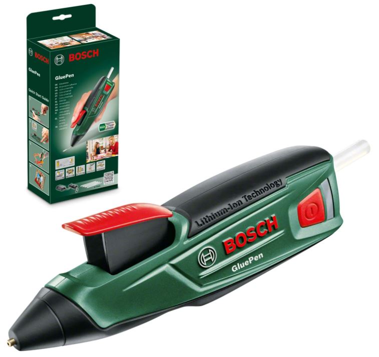 Bild zu Bosch Akku Heißklebepistolenstift GluePen (Micro-USB-Ladegerät, 4x Klebestick Ultrapower) für 25€ (VG: 29,95€)