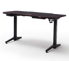 Bild zu Robas Lund Gaming Tisch DX Racer 4 elektrisch höhenverstellbar Gaming Desk Schwarz Carbonlook, BxHxT 140 x 73-123 x 65 cm für 281,35€ (VG: 479,90€)