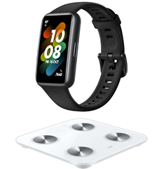 Bild zu [nur heute] HUAWEI Band 7 Smartwatch Gesundheits- und Fitness-Tracker & Scale 3 Körperwaage für 59,99€