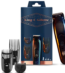 Bild zu King C. Gillette Barttrimmer Herren, Trimmer + 3 Kammaufsätze für 17,27€ (VG: 34,90€)