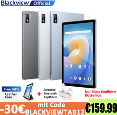 Bild zu Blackview Tab 12 (4GB+64GB, Android 11 Tablet, 10 Zoll, 4G LTE Dual SIM, 6580mAh Akku) für 159,99€