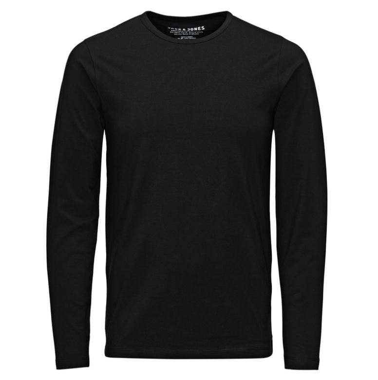 Bild zu JACK & JONES Male Shirt Langarm-Basic, Schwarz(Gr.: S – XXL) für 9,99€ (VG: 12,90€)