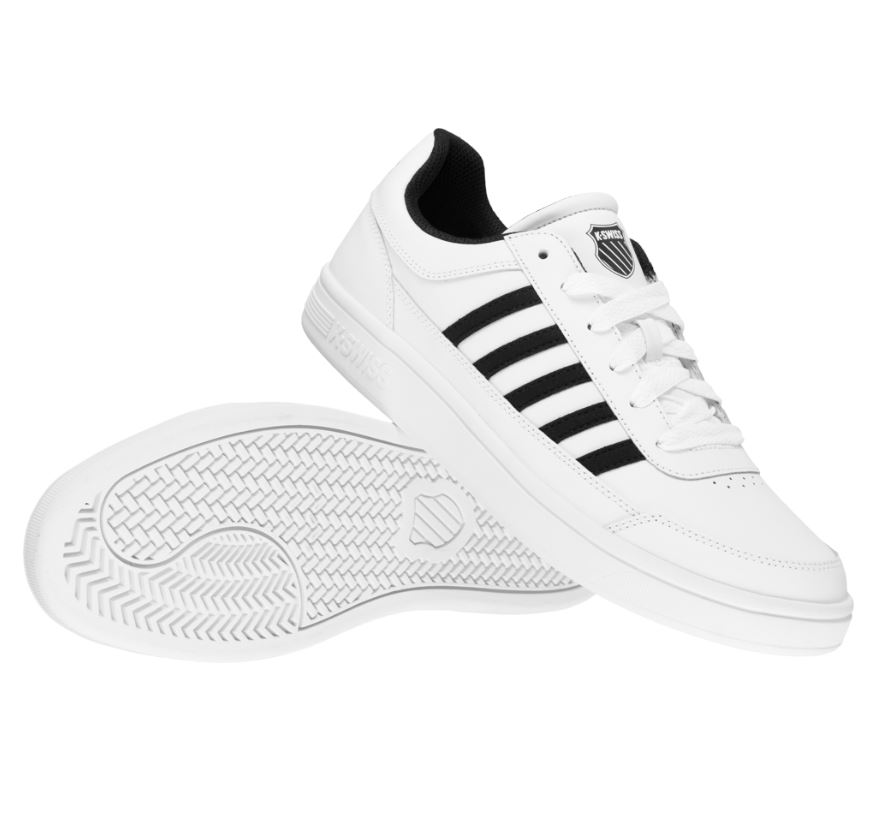 Bild zu K-Swiss Court Chasseur Herren Leder Sneaker, Weiß (VG: 39,5 – 45) für 42,94€ (VG: 57,94€)