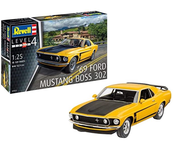 Bild zu Revell 1969 Boss 302 Mustang Bausatz (RV07025) für 13,99€ (VG: 22,99€)