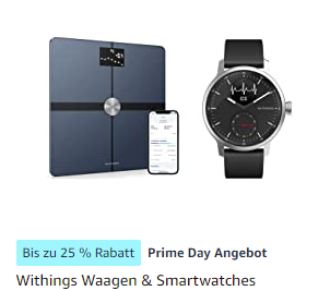 Bild zu Amazon Prime Day: Verschiedene Withings Waagen, Smartwatches und weiteres im Angebot, so z. B.: BPM Core Intelligentes Blutdruckmessgerät für 169,95€ (Vergleich: 214,95€)