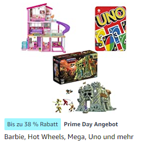 Bild zu Amazon Prime Day: Spielwaren von Barbie, Hot Wheels, Mega, Uno und mehr, so z. B: Mega Construx Hot Wheels Bone Shaker HBD50 für 43,06€ (Vergleich: 80,39€)