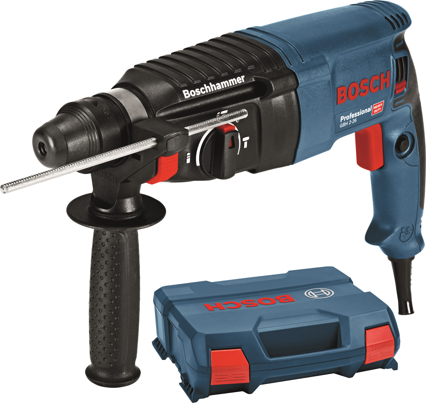 Bild zu Bosch Bohrhammer GBH 2-26 (SDS-plus, Zubehör, L-BOXX) für 106,55€ (Vergleich: 139,08€)