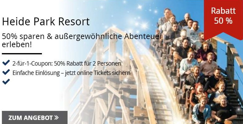 Bild zu ATU Vorteilswelt: 2-für-1 Coupon für den Heide Park