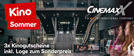 Bild zu 3 CinemaxX Kinogutscheine inkl. Loge für 17,99€