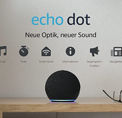 Bild zu [Top – endet heute] Für Prime Kunden: Echo Dot (4. Generation) | Smarter Lautsprecher mit Alexa für 19,99€ (mit Hue Lampe z.B. nur 24,99€)