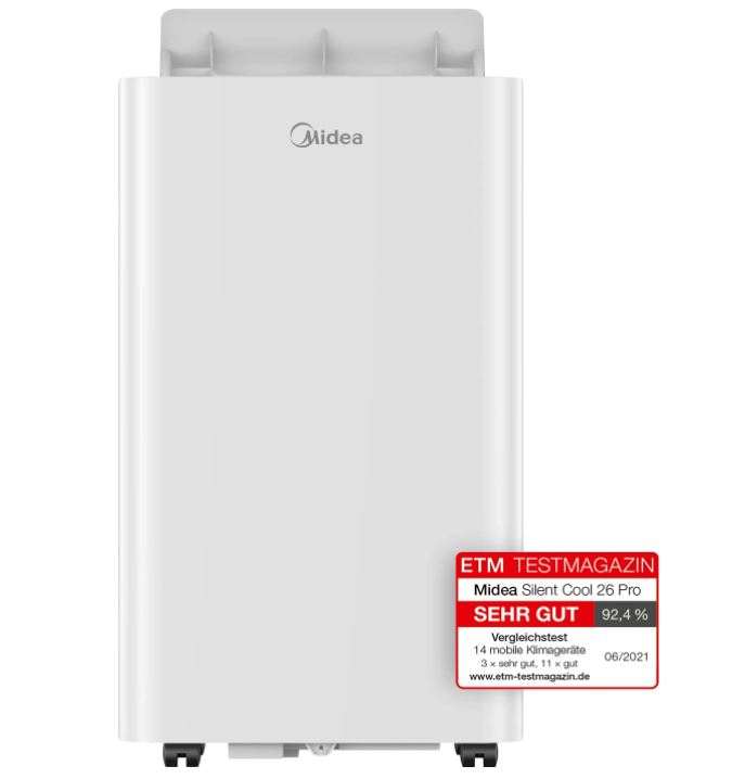 Bild zu Midea Silent Cool 26 Pro mobile Klimagerät mit 9.000 BTU für 349,90€ (VG: 592,44€)