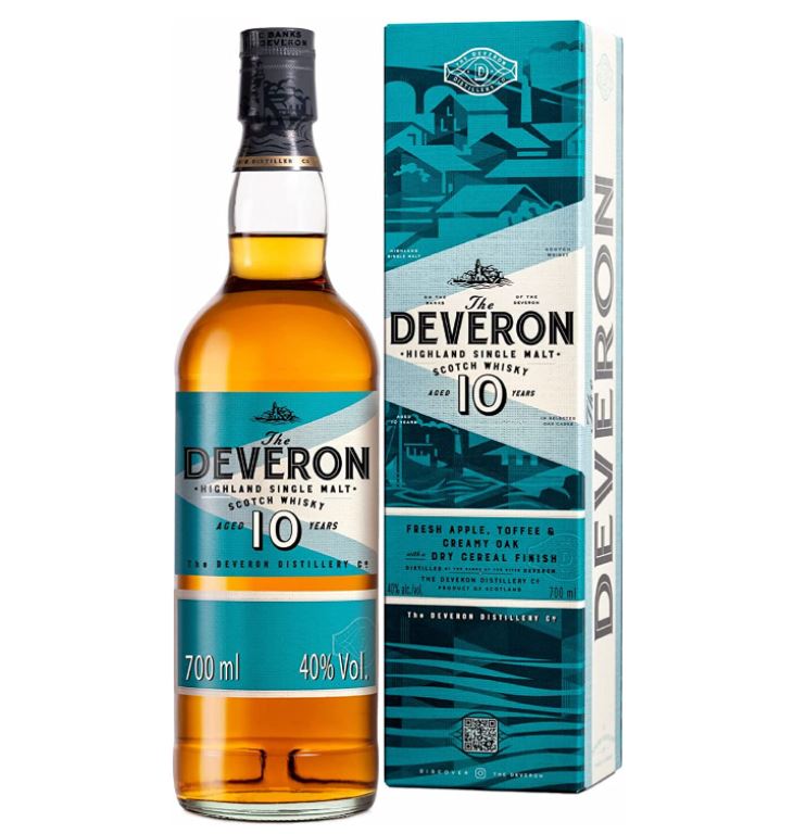 Bild zu The Deveron 10 Jahre alter Highland Single Malt Scotch Whisky mit Geschenkbox (0,7l, 40% vol.) für 18,99€ (VG: 32,45€)