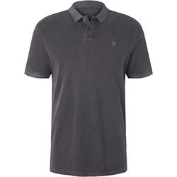 Bild zu TOM TAILOR Denim Herren Piquée Poloshirt mit kleiner Stickerei, Grau (Gr.: XS – XXL) für 10,99€ (VG: 19,99€)