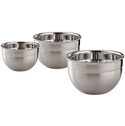 Bild zu 3-teiliges Rösle Edelstahl Schüssel-Set für 41,85€ (Vergleich: 50,46€)