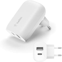 Bild zu Belkin USB-C PPS PD Handy-Ladegerät(37 W, mit 2 Anschlüssen, 25-W-USB-C- und 12-W-USB-Port zum Schnellladen) für 16,99€ (VG: 29,99€)