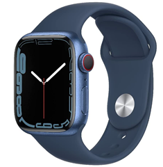 Bild zu Apple Watch Series 7 (GPS + Cellular, 41mm) – Aluminiumgehäuse Blau für 399,99€ (VG: 446,40€)