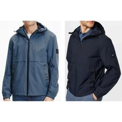 Bild zu Tommy Hilfiger Water Repellent Hooded Jacket in Schwarz oder Blau für 96,54€(VG: 142,94€)