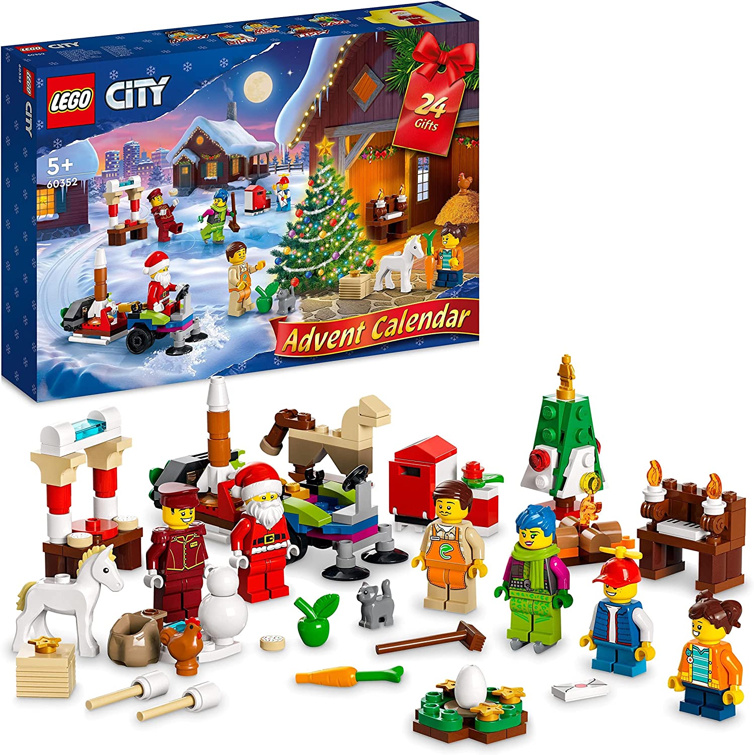 Bild zu Lego City Adventskalender 2022 (60352) für 16,99€ (Vergleich: 20,94€)