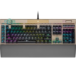 Bild zu [beendet] Mechanische Gaming-Tastatur Corsair K100 RGB Midnight Gold für 139€ (Vergleich: 211,90€)