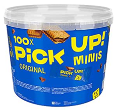 Bild zu Family PiCK UP! minis Original (1 x 1.06 kg), Mini-Riegel mit knackiger Milchschokoladentafel ab 11,19€