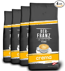 Bild zu DER-FRANZ Crema Kaffee, gemahlen, 1000 g (4er-Pack = 4kg insgesamt) für 30,88€