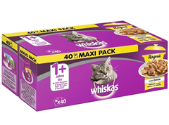 Bild zu Whiskas 1+ Katzennassfutter Ragout – Vorratspack (40 x 85g) ab 8,99€