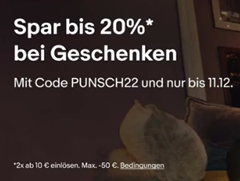 Bild zu [endet heute] eBay: bis 20% Rabatt auf Geschenke (Kategorie Uhren, Schmuck, Spielzeug usw.!