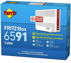 Bild zu AVM FRITZ!Box 6591 Cable Router für 199€ (VG: 226,04€)