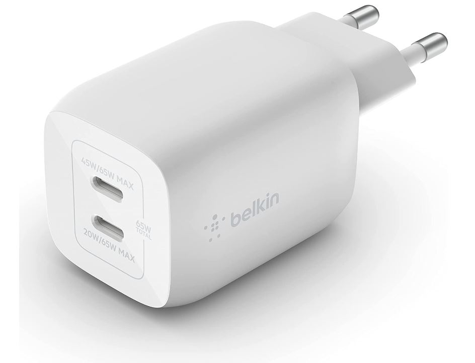 Bild zu Belkin 65-W-USB-C-Ladegerät mit 2 Ports für 29,99€ (VG: 36,85€)