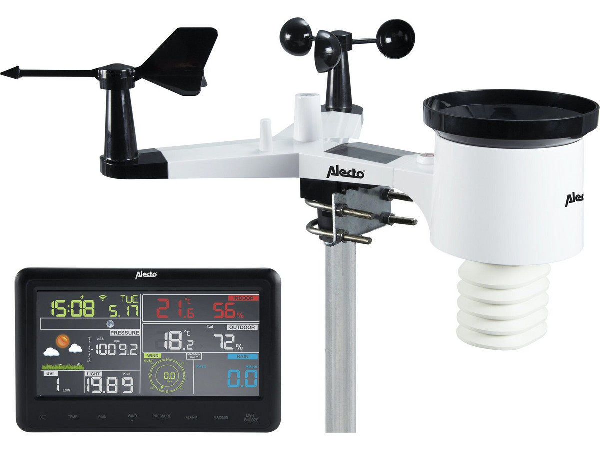 Bild zu Alecto WS-5500 WLAN-Wetterstation mit App für 154,95€ (Vergleich: 239€)