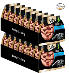 Bild zu 16er Pack Sheba Filets – Feinstes Katzennassfutter in der Schale – Huhn mit nachhaltigem Thunfisch für 11,38€ (71 Cent pro Packung)