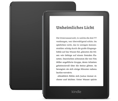 Bild zu Kindle Paperwhite Kids – Mit über 1.000 Kinderbüchern, kindgerechter Hülle und 2 Jahren Sorglos-Garantie – Schwarz| 8GB für 119,99€