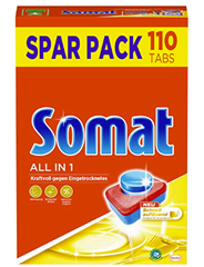 Bild zu Somat All in 1 Spülmaschinen Tabs, 110 Tabs für 11,55€