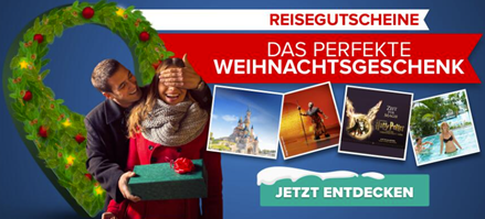 Bild zu Last Minute Deal: Reisegutscheine an Weihnachten verschenken