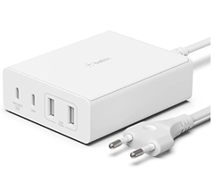 Bild zu Belkin 108-W-GaN-USB-Ladestation für mehrere Geräte, schnelles Ladegerät mit 2x USB-C und 2x USB-A für 49,99€ (VG: 59,86€)