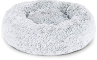 Bild zu lionto Hundebett rund Hundekissen Hundesofa/Katzenbett Donut, (XXL) 80 cm Ø, Hellgrau für 22,37€ (VG: 38,95€)