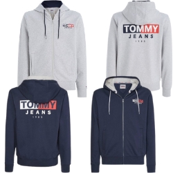 Bild zu Tommy Jeans Kapuzensweatjacke TJM ENTRY FLAG ZIP THRU in 2 Farben (Gr.: S(48) – XXL (60)) ab 30,86€