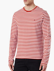 Bild zu Tommy Hilfiger Herren Breton Stripe Tommy Logo Lamgarm T-Shirt ab 19,60€ (VG: ab 39,99€)