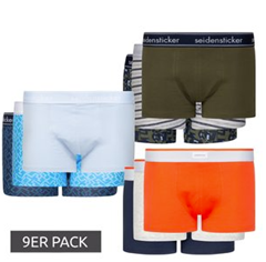 Bild zu 9er Packs seidensticker Cotton Flex oder Stretch Boxer Trunk Herren Boxershorts mit Logo-Bund für 39,99€