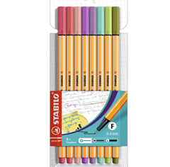 Bild zu Fineliner – STABILO point 88 – 8er Pack – mit 8 verschiedenen Farben für 4€ (VG: 7€)