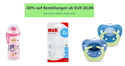 Bild zu Amazon: 30% auf NUK ab 20€ Bestellwert