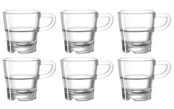 Bild zu 6er Set LEONARDO HOME Senso Espresso-Tasse (024012) für 15€ (VG: 21,99€)