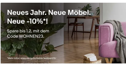 Bild zu eBay: 10% Rabatt auf Home Artikel