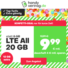 Bild zu Sim.de: 20GB LTE mit SMS und Sprachflat für 9,99€/Monat im o2 Netz – monatlich kündbar (oder 30GB für 11,99€)