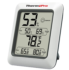 Bild zu ThermoPro TP50 digitales Thermo-Hygrometer für 9,32€ (VG: 14,90€)