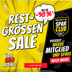 Bild zu SportSpar: Restposten Sale bis zu 98% Rabatt auf über 650 Artikel