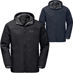 Bild zu Jack Wolfskin Herren Northern Point Softshelljacke in Schwarz oder Night Blue (Gr. S – XL) für je 55€ (VG: 82,50€)