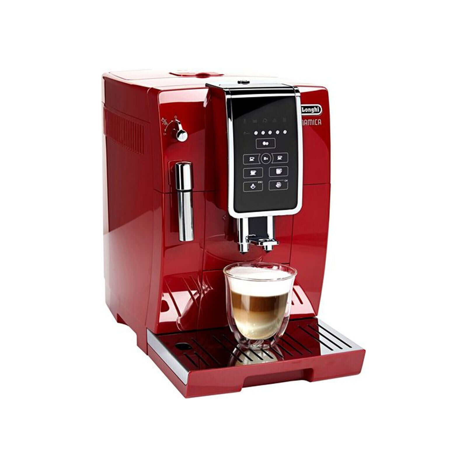 Bild zu [B-Ware] Kaffeevollautomat DeLonghi ECAM 358.15.R Dinamica mit Milchaufschäumdüse für 214,90€ (Vergleich: 371,95€)