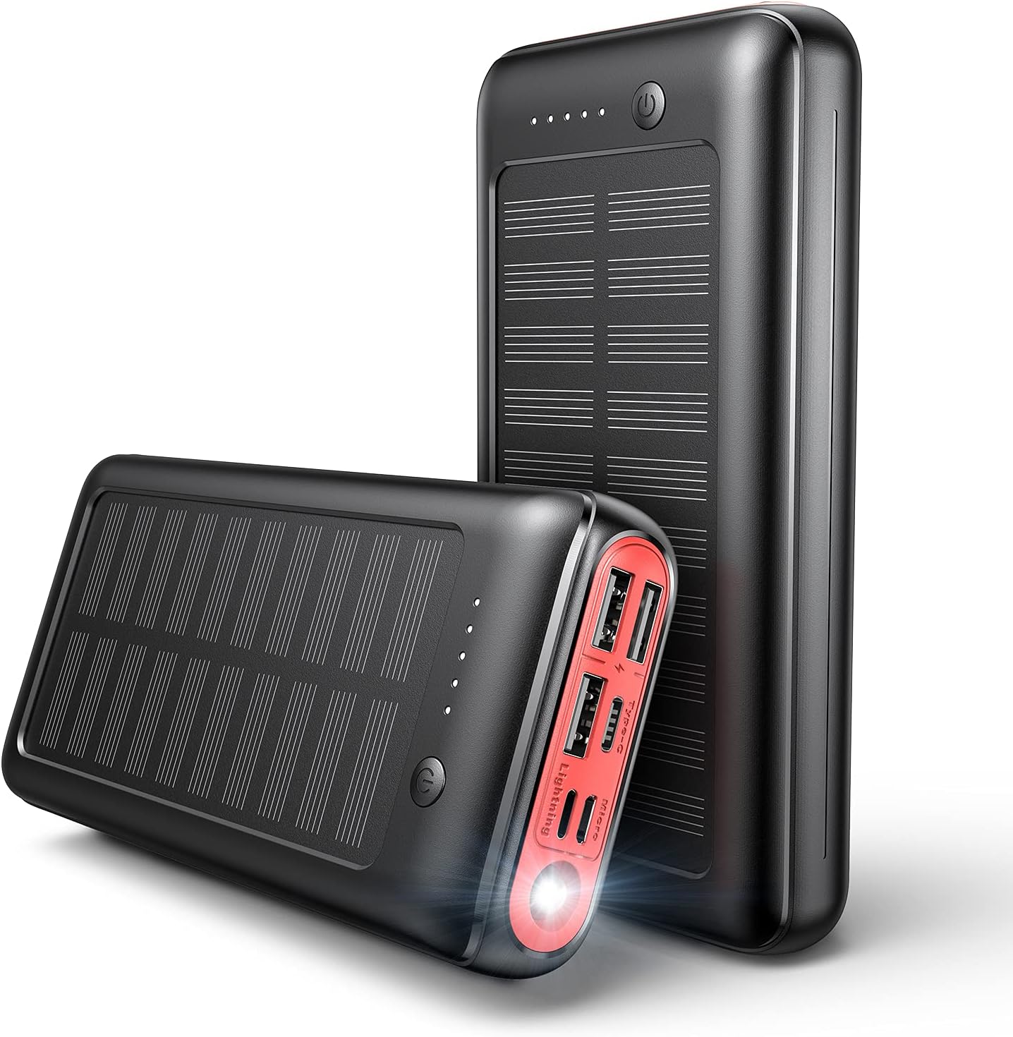 Bild zu 30.000 mAh Jiga Solar Power Bank mit LED-Licht und 4 Ausgängen für 23,94€